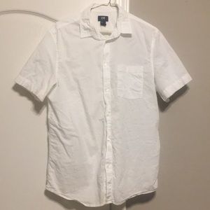 White shirt sleeve Button up